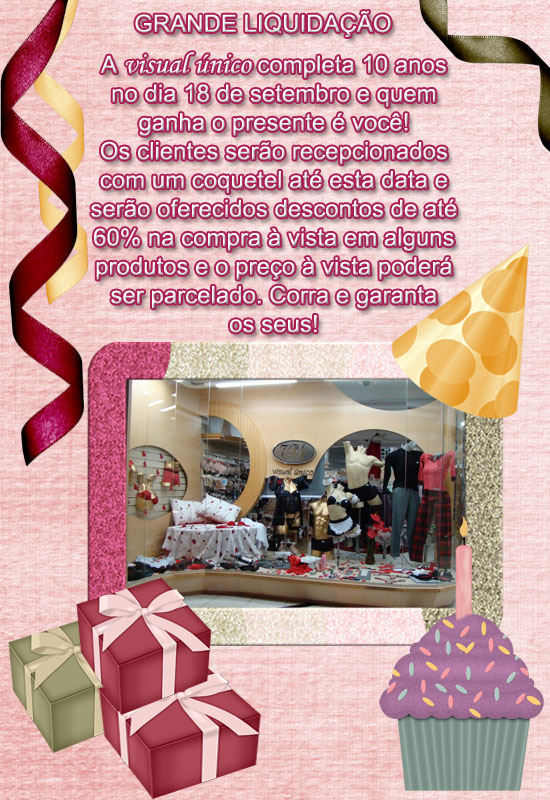 Post Thumbnail of Grande Liquidação 10 anos Visual Único